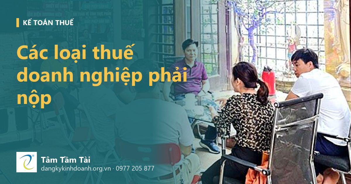 Các loại thuế doanh nghiệp phải nộp sau khi thành lập: đọc một lần để không bị bất ngờ
