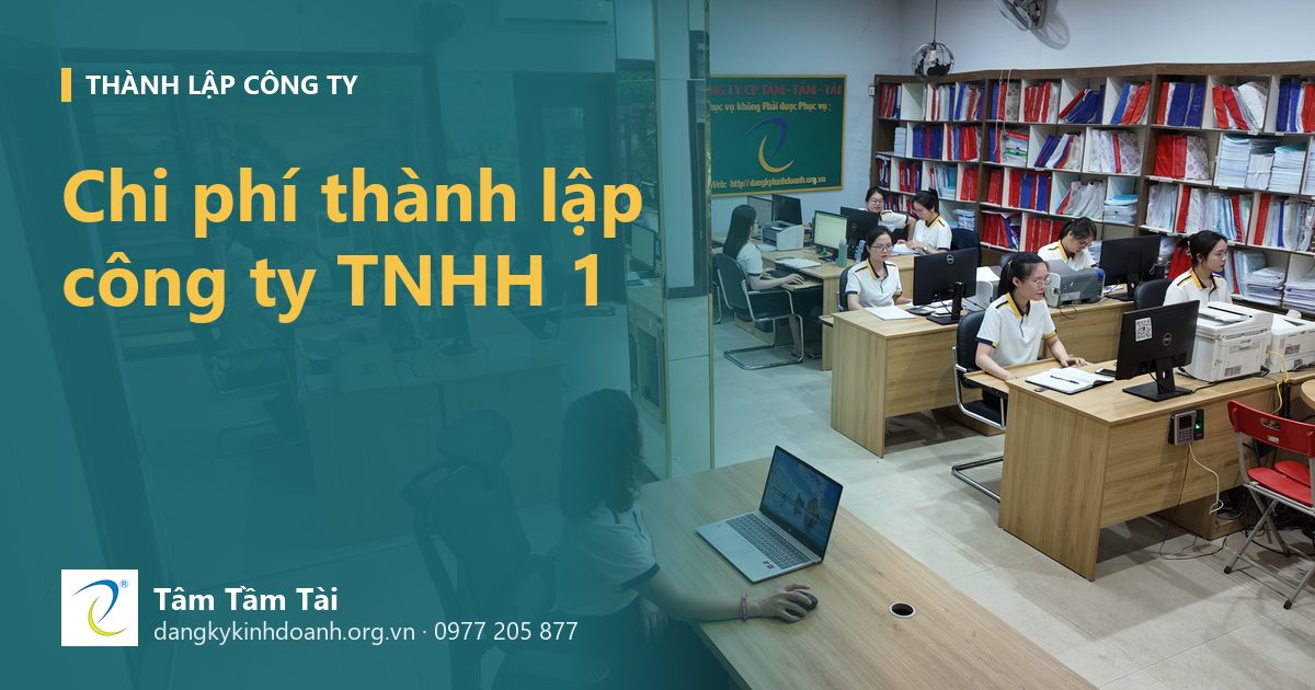 Chi phí thành lập công ty TNHH 1 thành viên: khoản lúc mở và khoản năm đầu